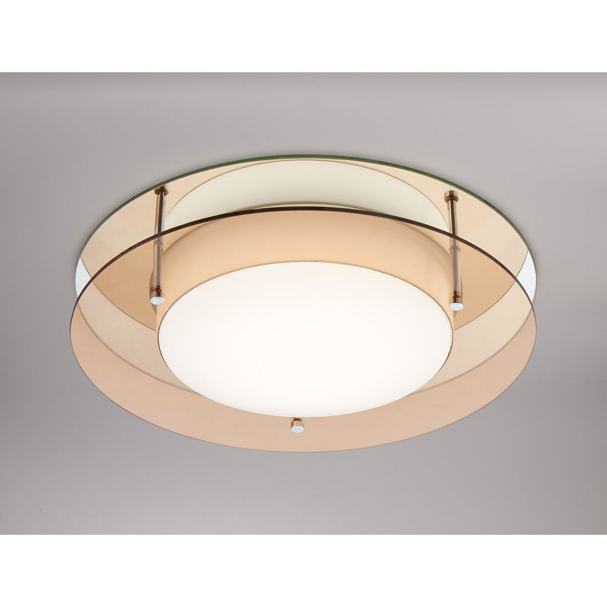 Kellaton IP44 LED Ceiling Light with Amber Ring