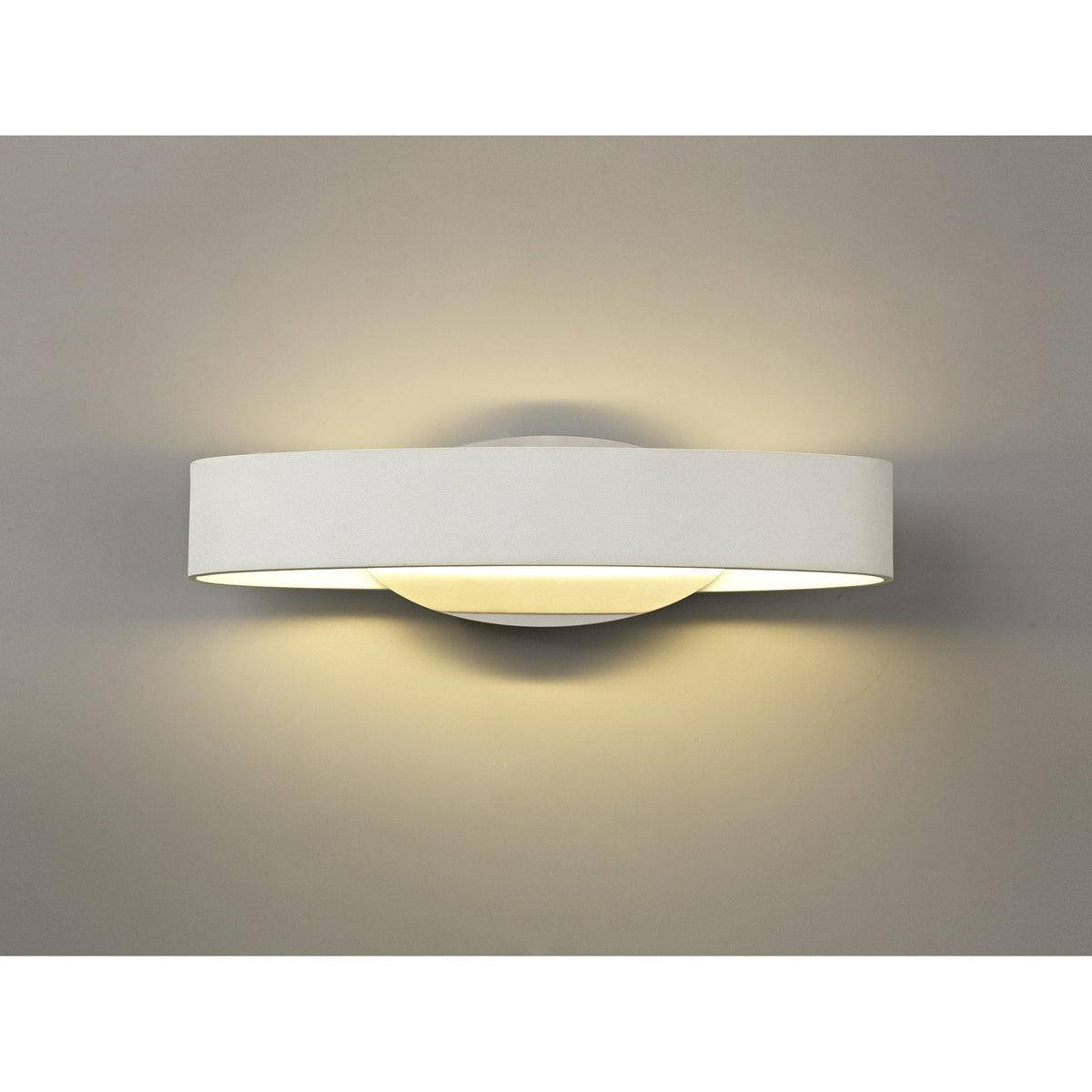 Lapford 6W LED Wall Light in White and Polished Chrome