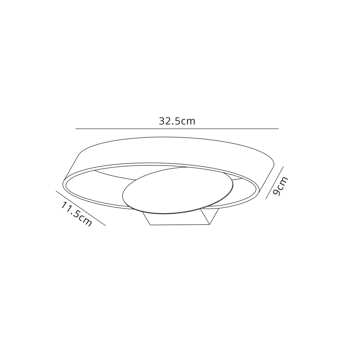 Lapford 6W LED Wall Light in White and Polished Chrome