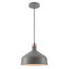 Modbury 300mm Pendant Light in Textured Grey and Copper