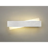 Alston 8W LED Wall Light in Brushed Aluminium & Frosted White