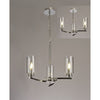 Dunstone 3 Arm Pendant or Semi Flush in Polished Nickel