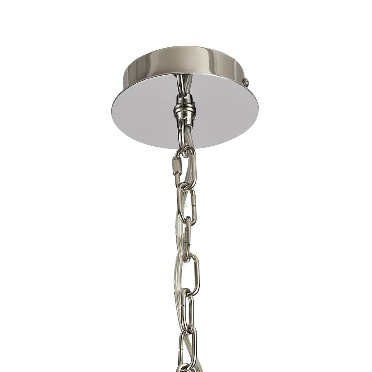 Dunstone 3 Arm Pendant or Semi Flush in Polished Nickel