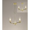 Dunstone 3 Arm Pendant or Semi Flush in Polished Gold
