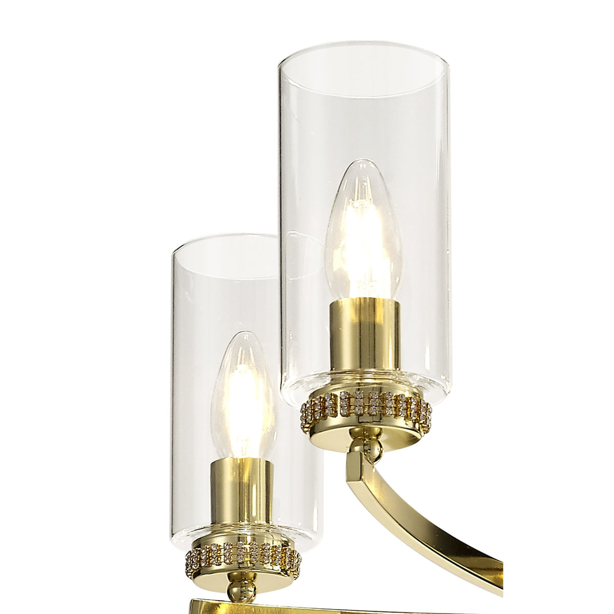 Dunstone 5 Arm Pendant or Semi Flush in Polished Gold