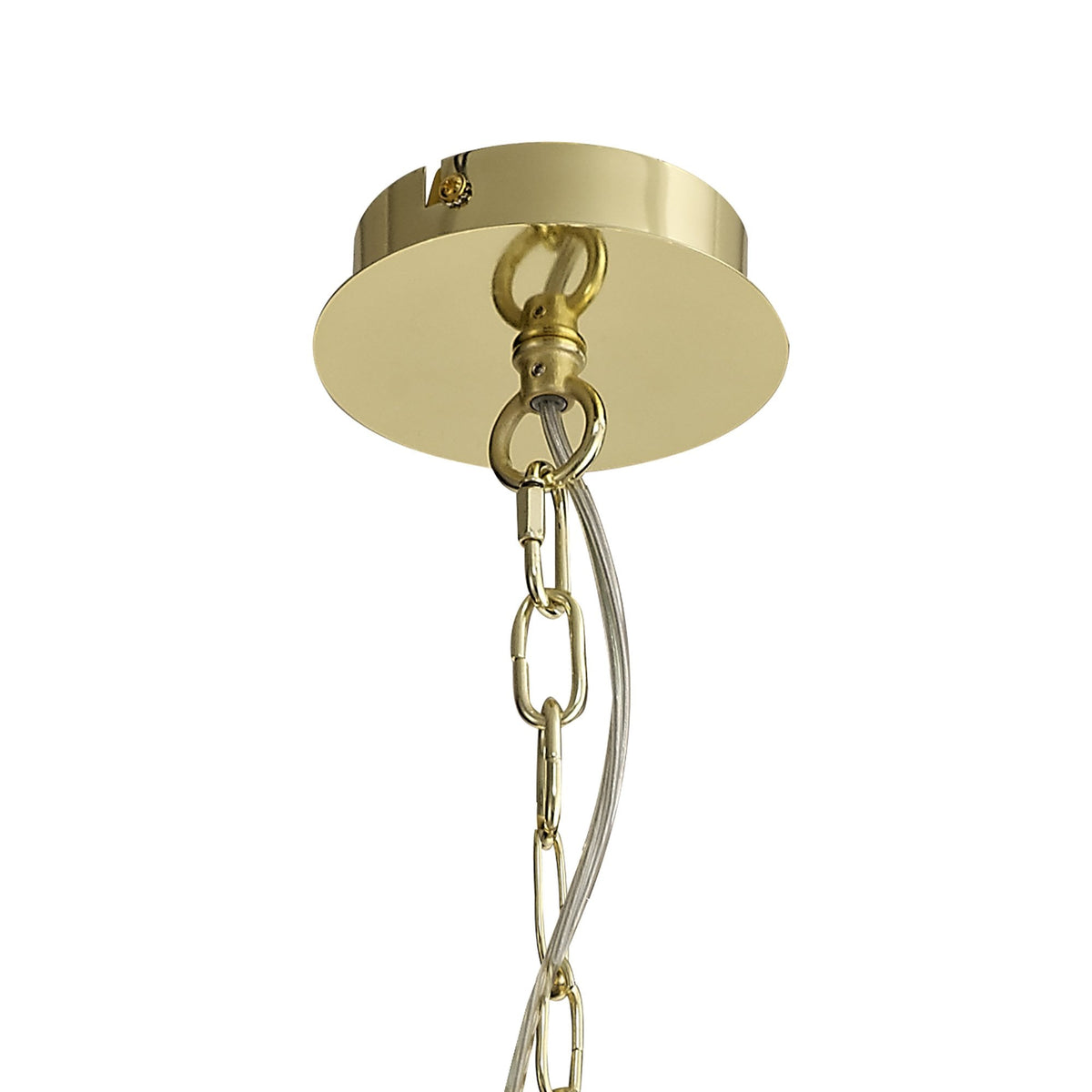 Dunstone 6 Arm Rectangular Pendant or Semi Flush in Polished Gold