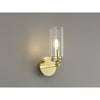 Dunstone Switched Single Arm Wall Light in Polished Gold