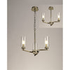 Dunstone 3 Arm Pendant or Semi Flush in Antique Brass