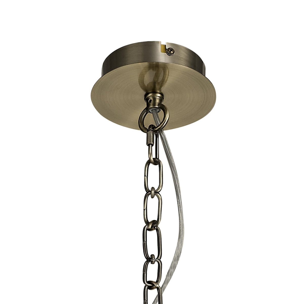 Dunstone 3 Arm Pendant or Semi Flush in Antique Brass