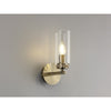 Dunstone Switched Single Arm Wall Light in Antique Brass