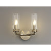 Dunstone Switched Twin Arm Wall Light in Antique Brass