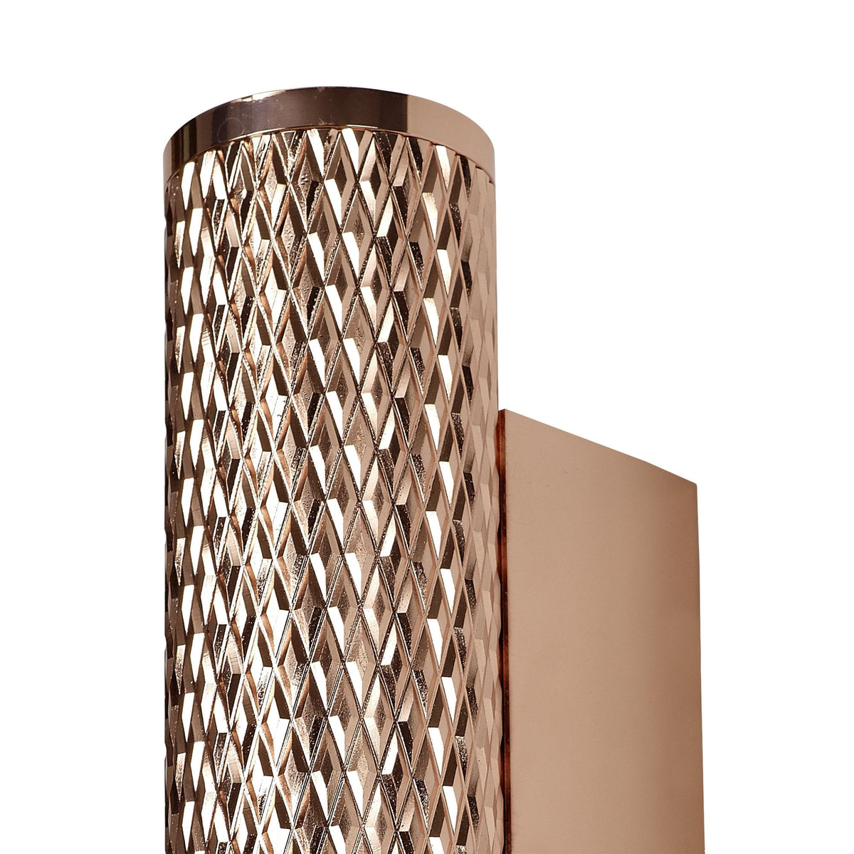 Stratton Rose Gold Twin Wall Light