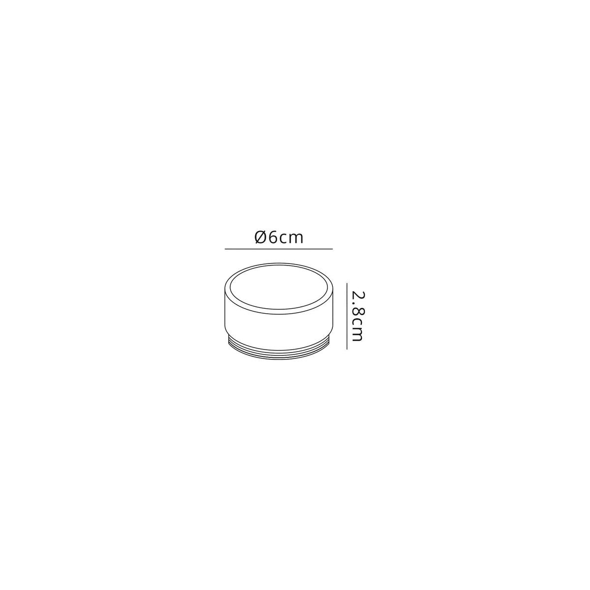 Stratton 20mm Frosted Acrylic Face Ring Accessory