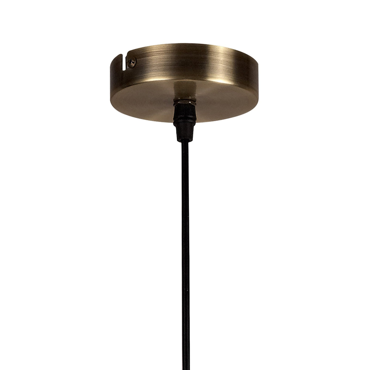 Dunterton Medium E27 Pendant in Antique Brass