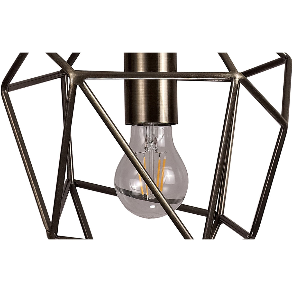 Dunterton Medium E27 Pendant in Antique Brass