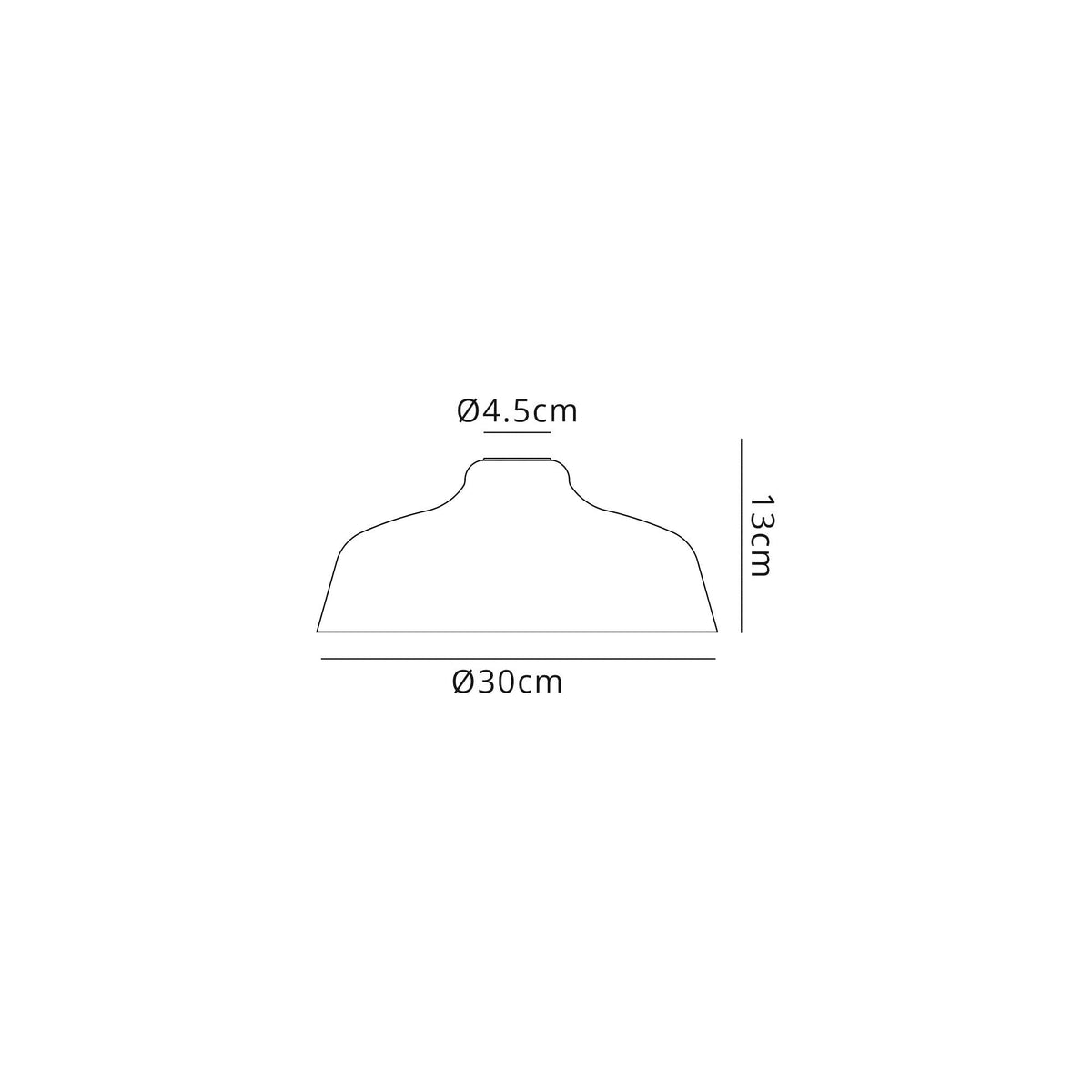 Fremington Flat Round Clear Glass Lampshade