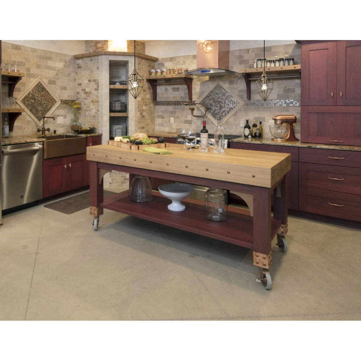 Dunterton Large E27 Pendant in Antique Brass