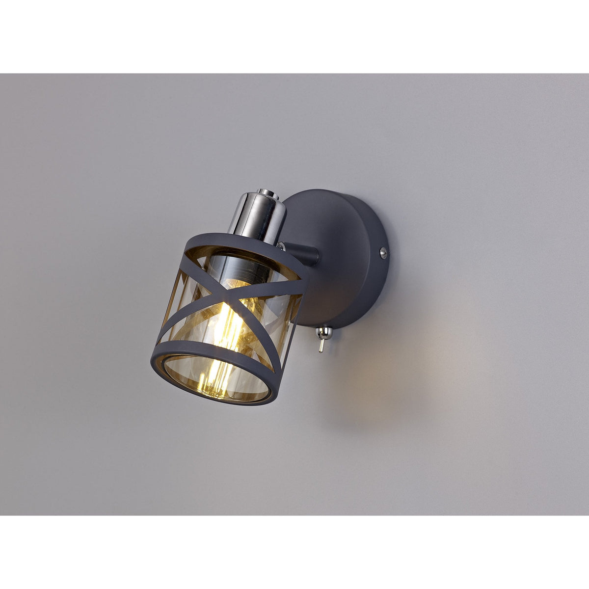 Harberton Single Spotlight in Matt Grey