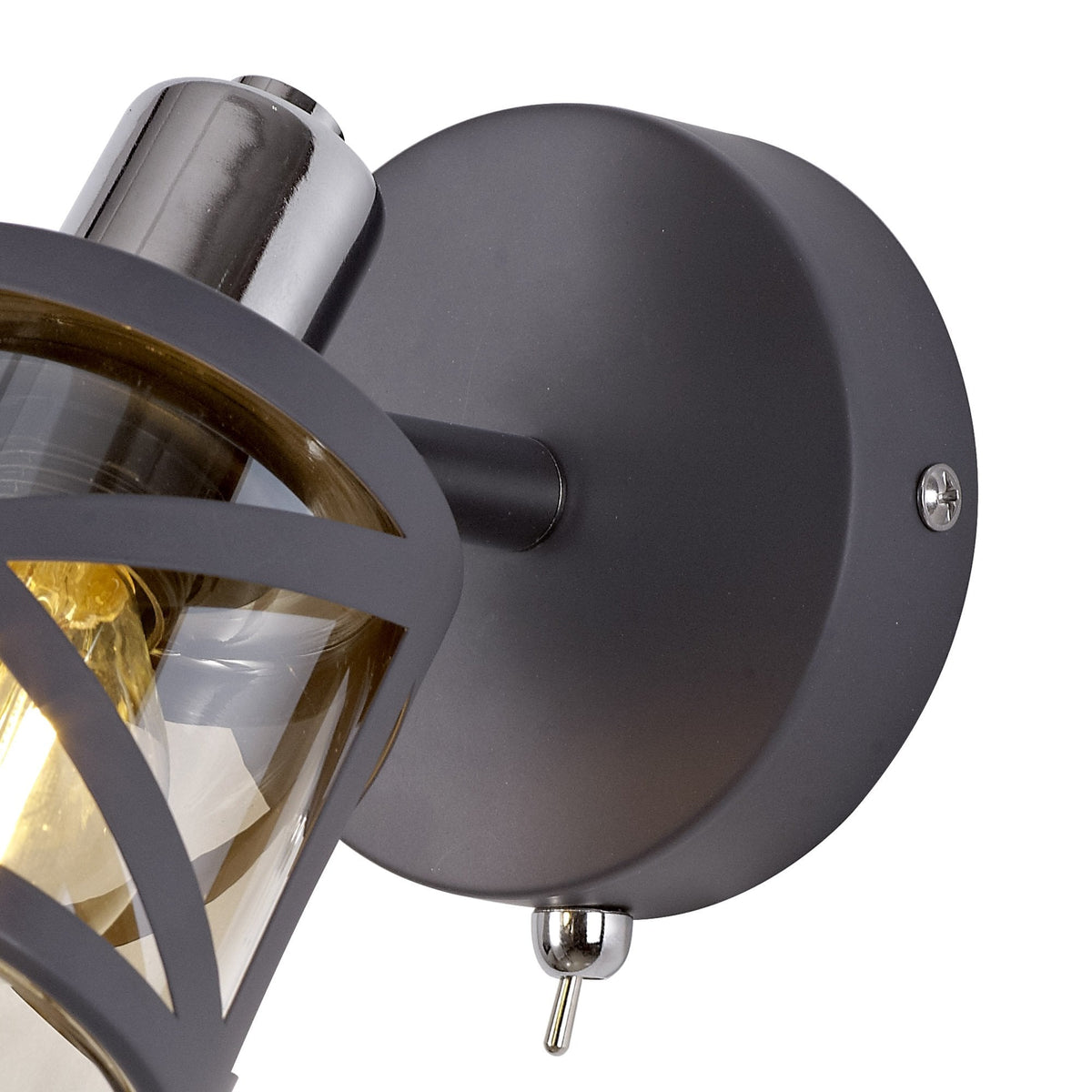 Harberton Single Spotlight in Matt Grey
