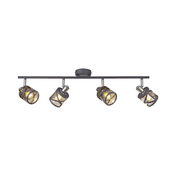 Harberton Four Bar Light Spotlight in Matt Grey