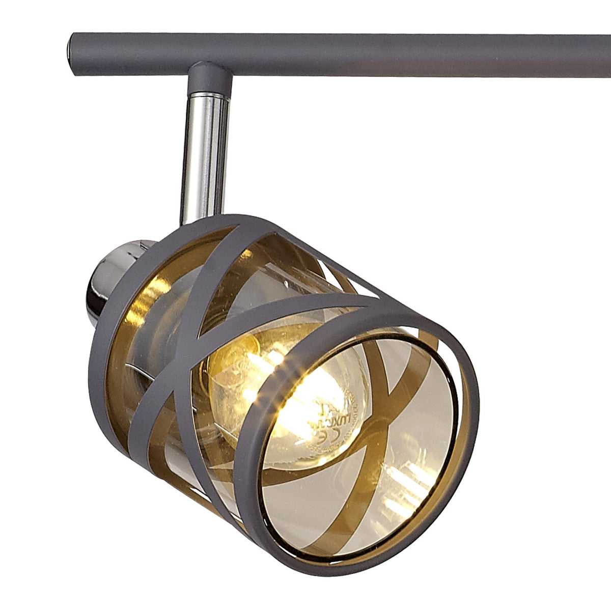 Harberton Four Bar Light Spotlight in Matt Grey
