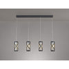 Harberton Four Light Pendant in Matt Grey