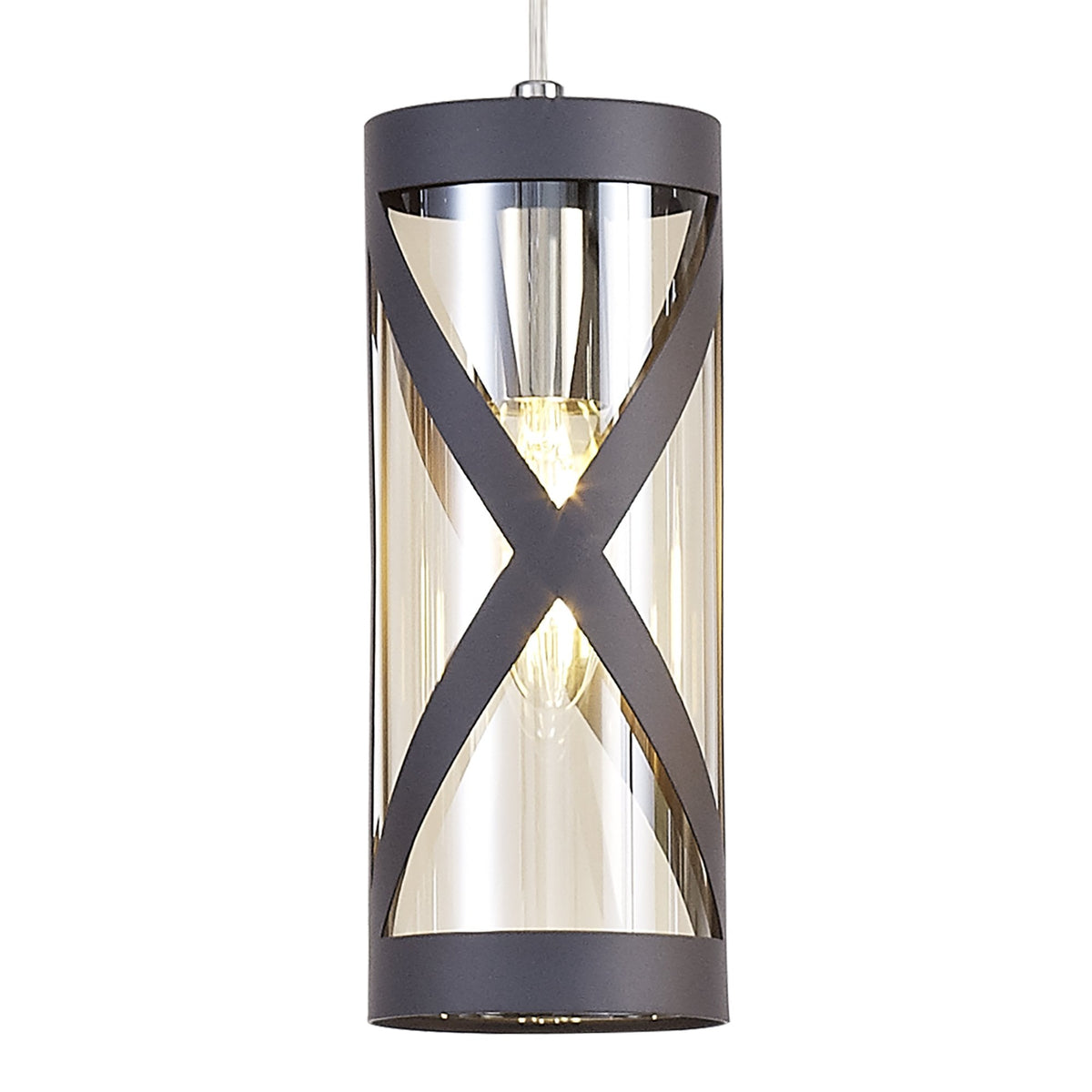Harberton Triple Round Pendant in Matt Grey