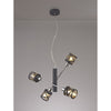 Harberton Four Light Adjustable Pendant Matt Grey