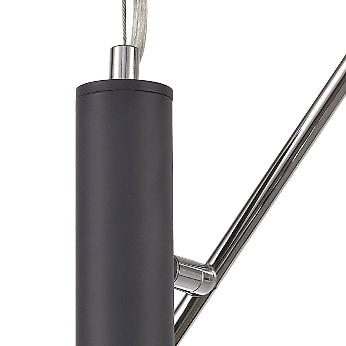 Harberton Four Light Adjustable Pendant Matt Grey