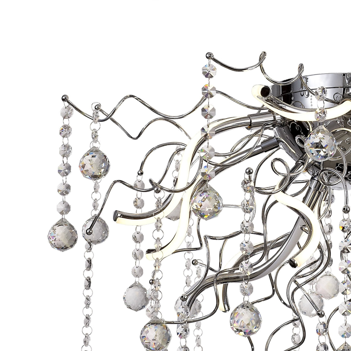 Slapton Dimmable 12 x 1.75W LED Ceiling in Polished Chrome