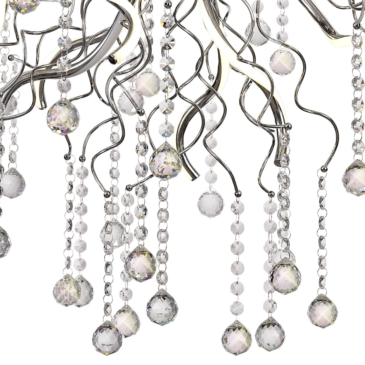 Slapton Dimmable 24 x 1.7W LED Pendant in Polished Chrome