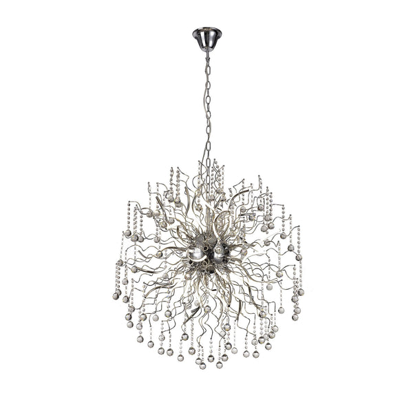 Slapton Dimmable 30 x 2.4W LED Pendant in Polished Chrome