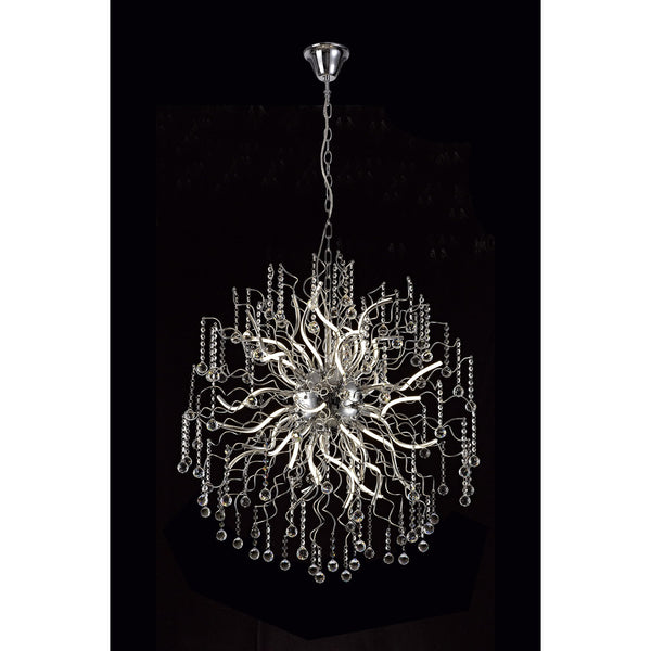 Slapton Dimmable 30 x 2.4W LED Pendant in Polished Chrome