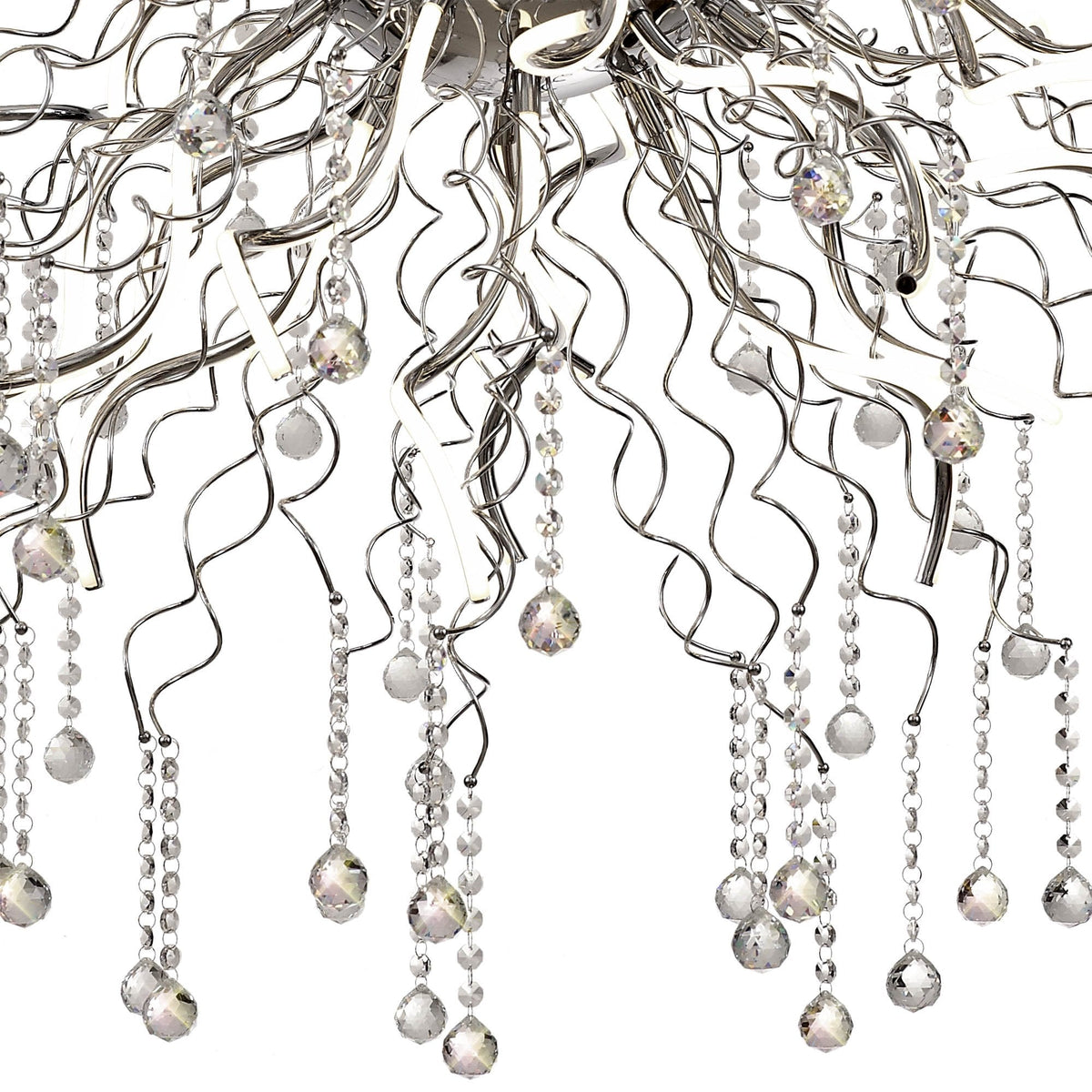 Slapton Dimmable 40 x 3.4W LED Pendant in Polished Chrome