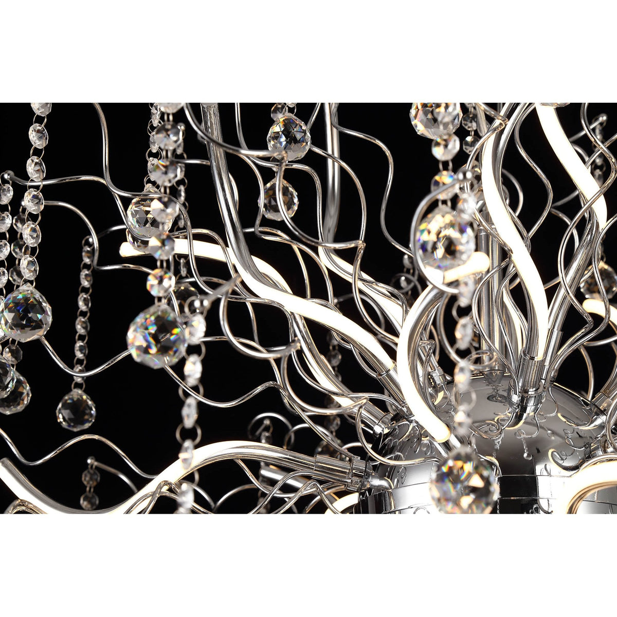 Slapton Dimmable 40 x 3.4W LED Pendant in Polished Chrome