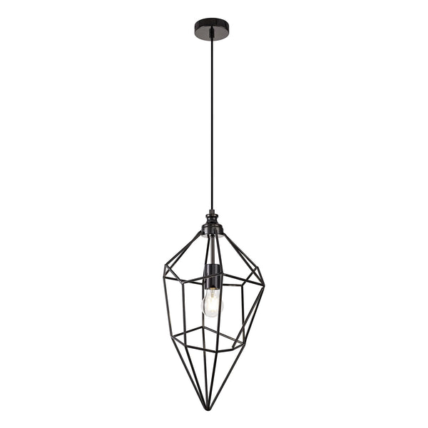 Dunterton Large E27 Pendant Black Nickel