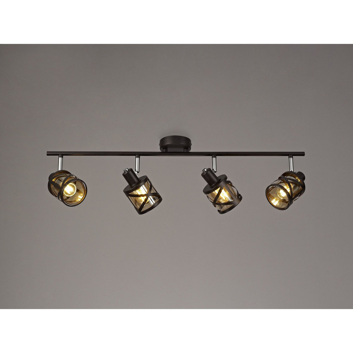 Harberton Four Bar Spotlight in Oiled Bronze