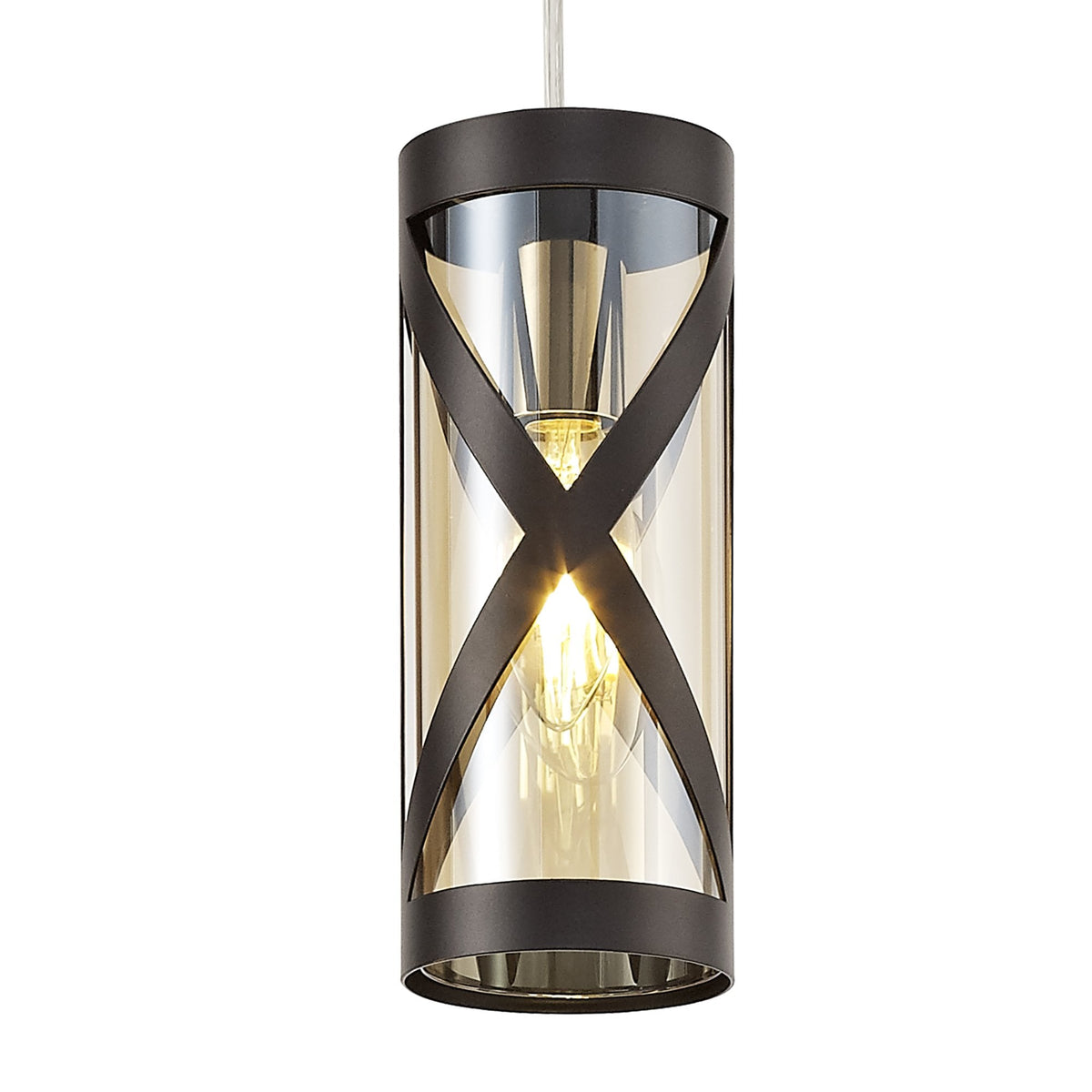 Harberton Three Light Round Pendant in Oiled Bronze