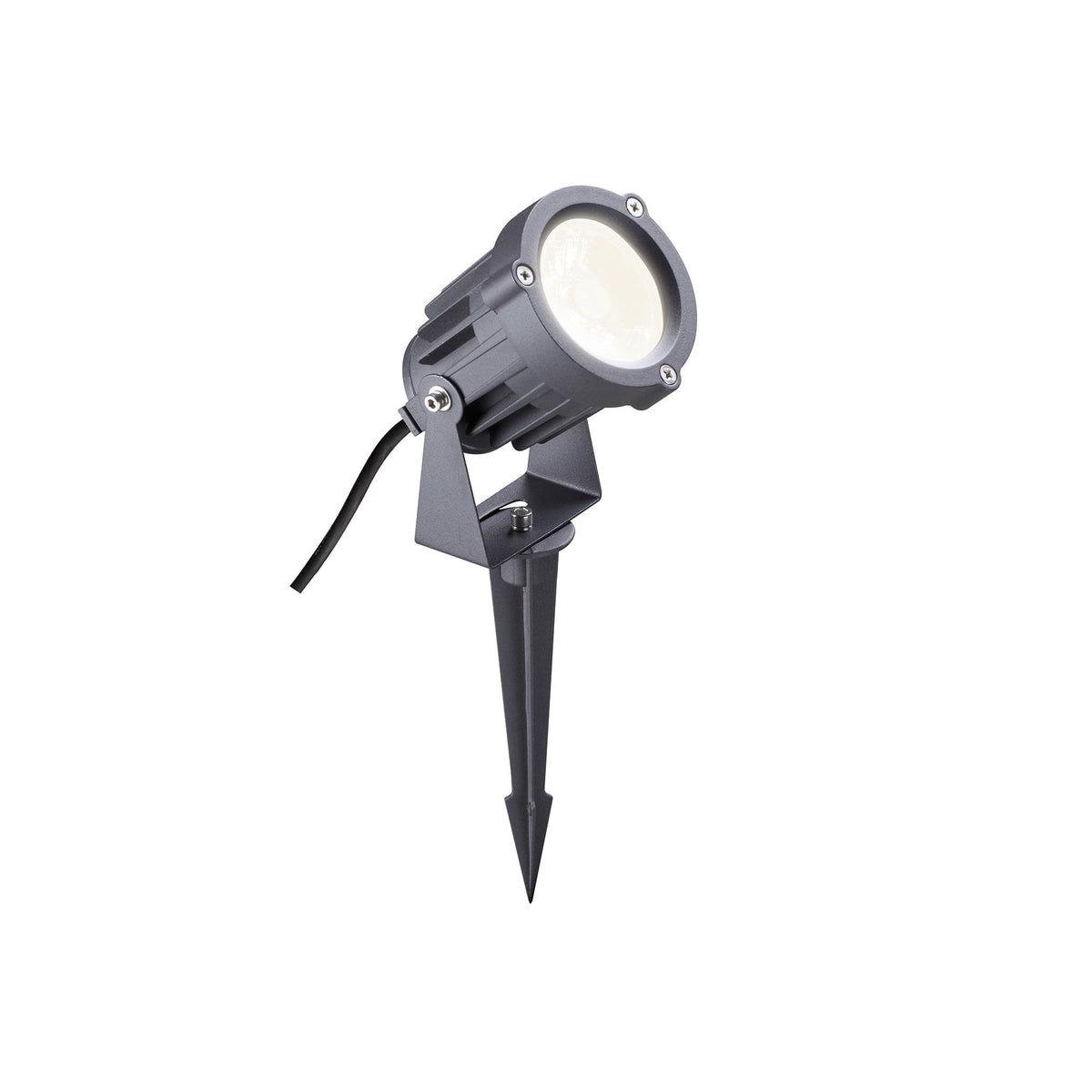 Mortehoe 15W LED IP65 Spike Light in Grey & Black