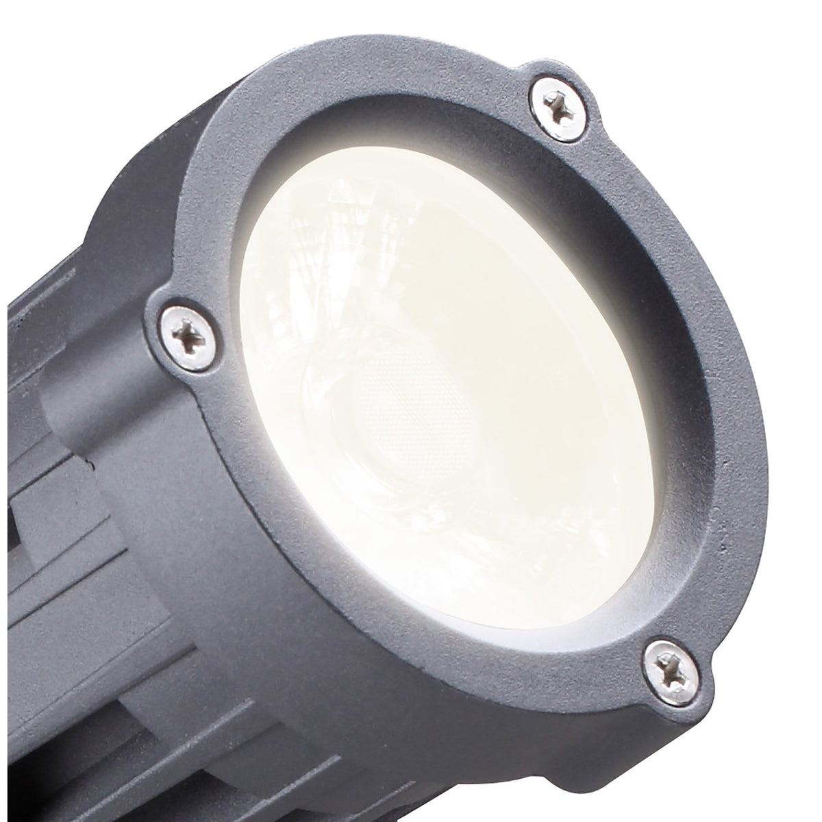Mortehoe 15W LED IP65 Spike Light in Grey & Black