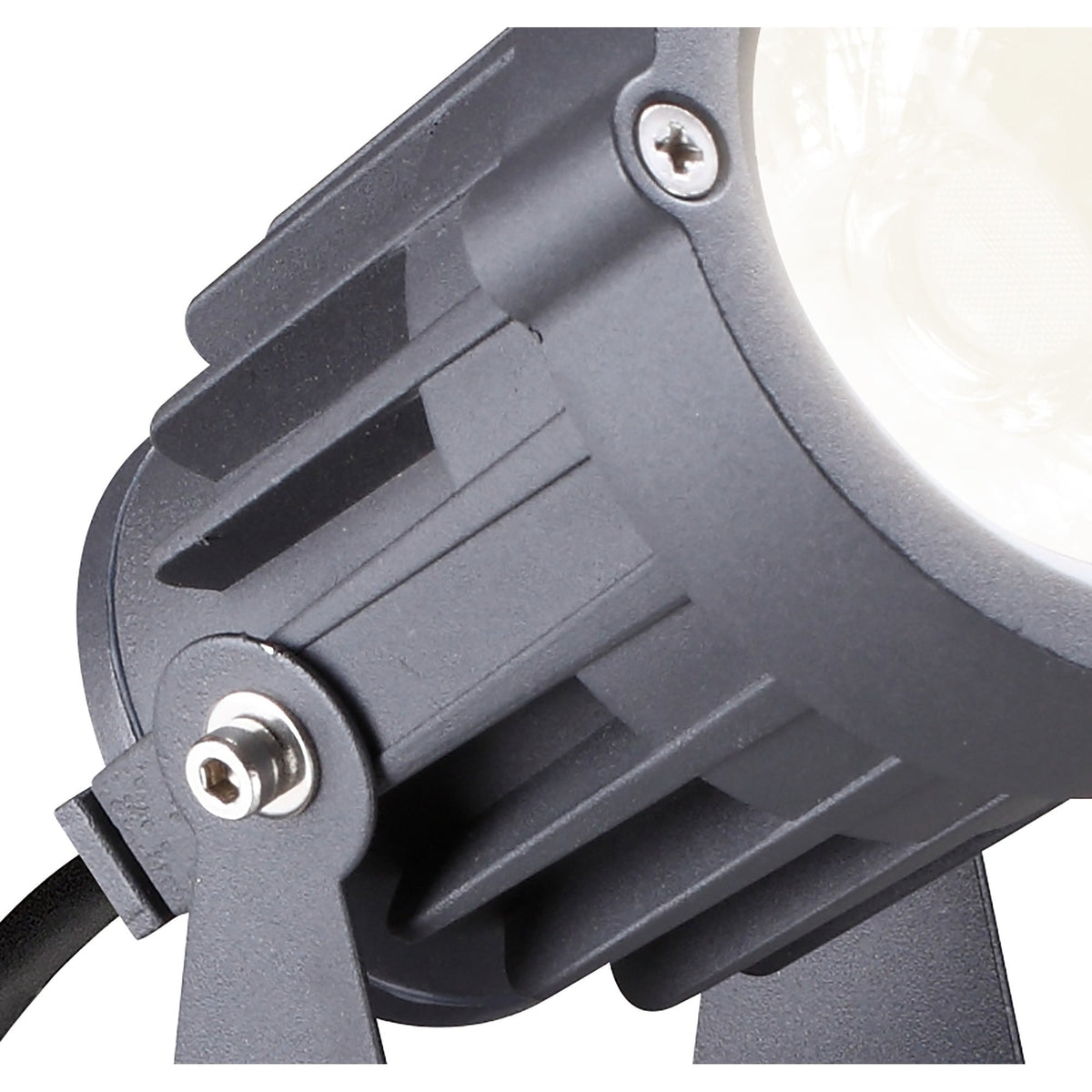 Mortehoe 15W LED IP65 Spike Light in Grey & Black