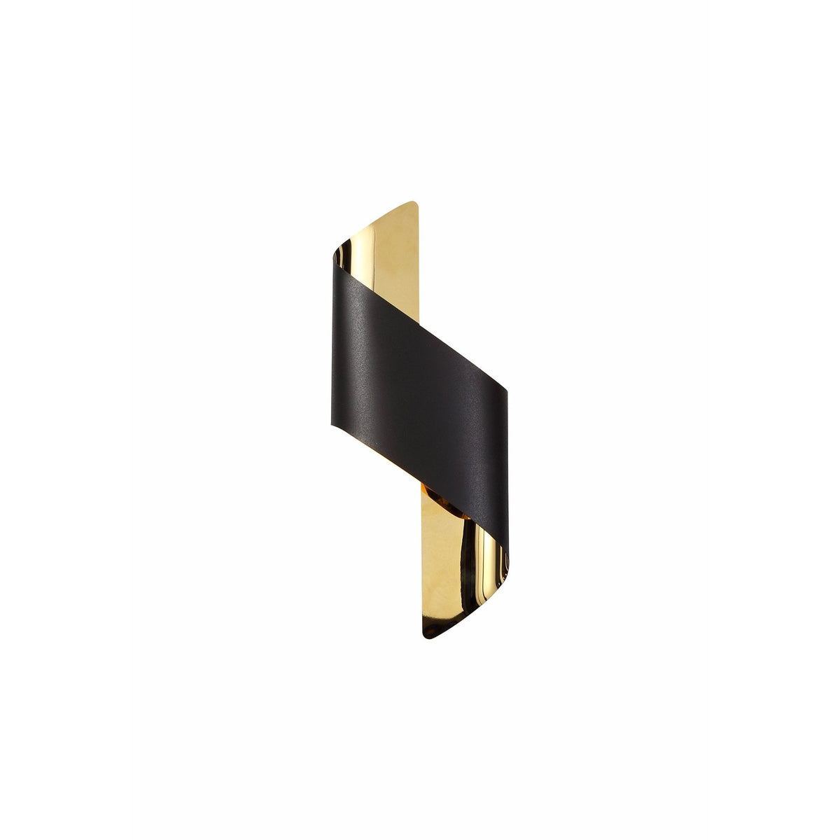 Fincham Small 8w LED Wall Light in Sand Black & Gold