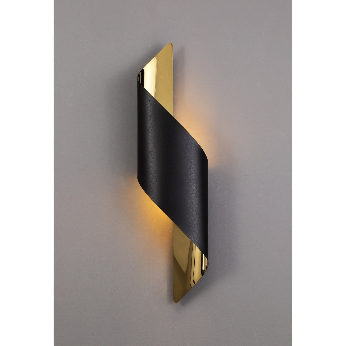 Fincham Large 8w LED Wall Light in Sand Black & Gold