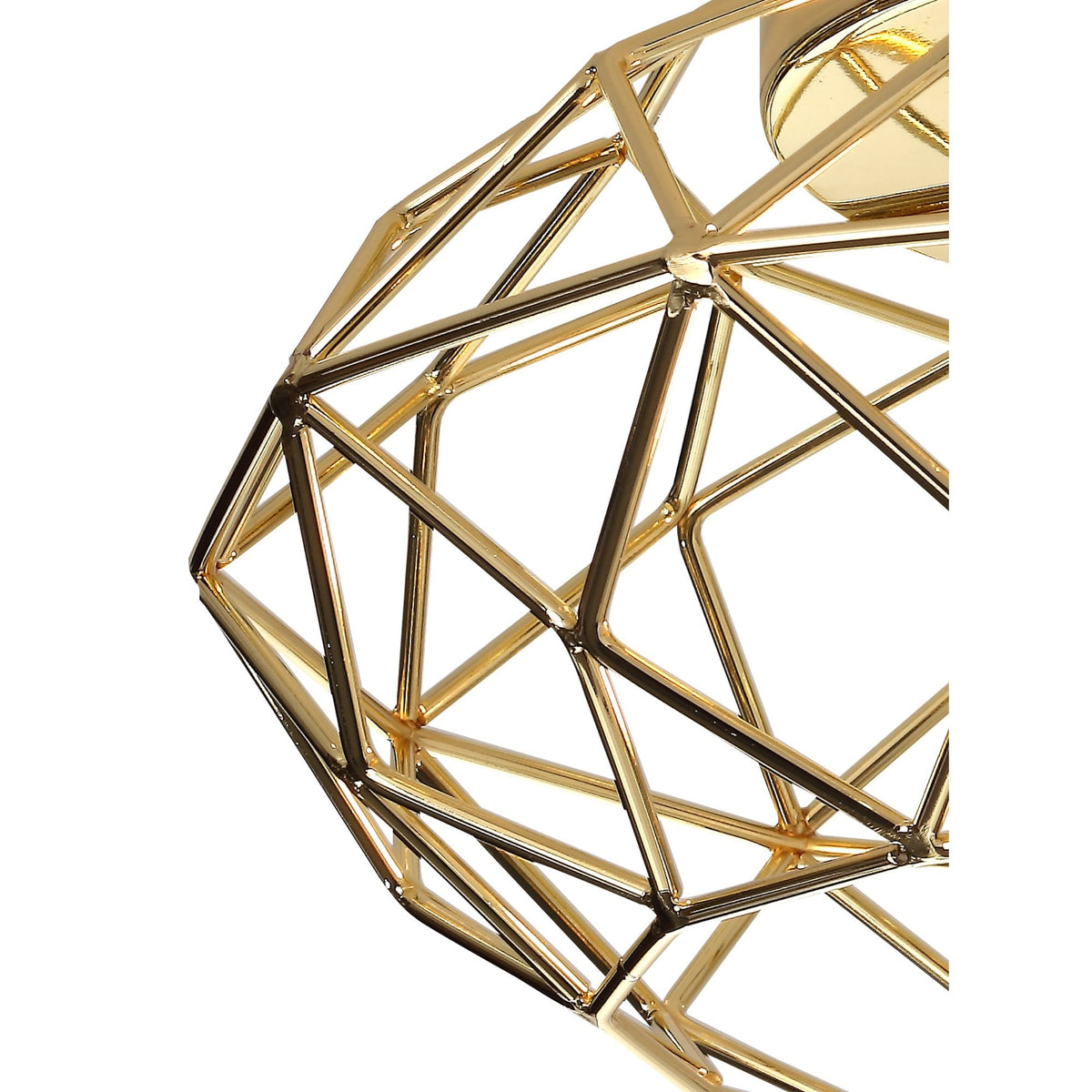 Filleigh Flush Ceiling Light in Polished Brass