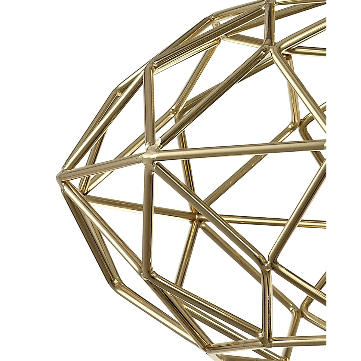 Filleigh Elliptical Sphere Pendant in Polished Brass