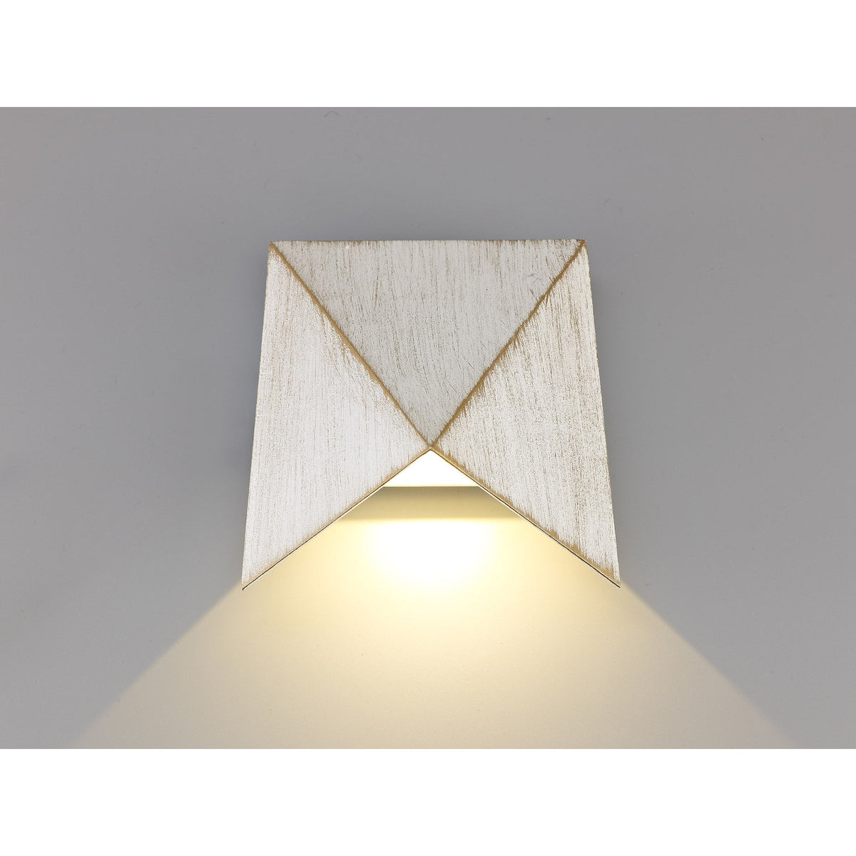 Iisington 7W LED IP54 Wall Lamp in White and Gold