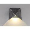 Iisington 7W LED IP54 Wall Lamp in Black and Silver
