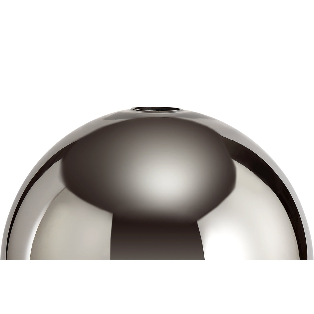 Atherington Black Chrome Pendant with 30cm Smoked Glass Globe