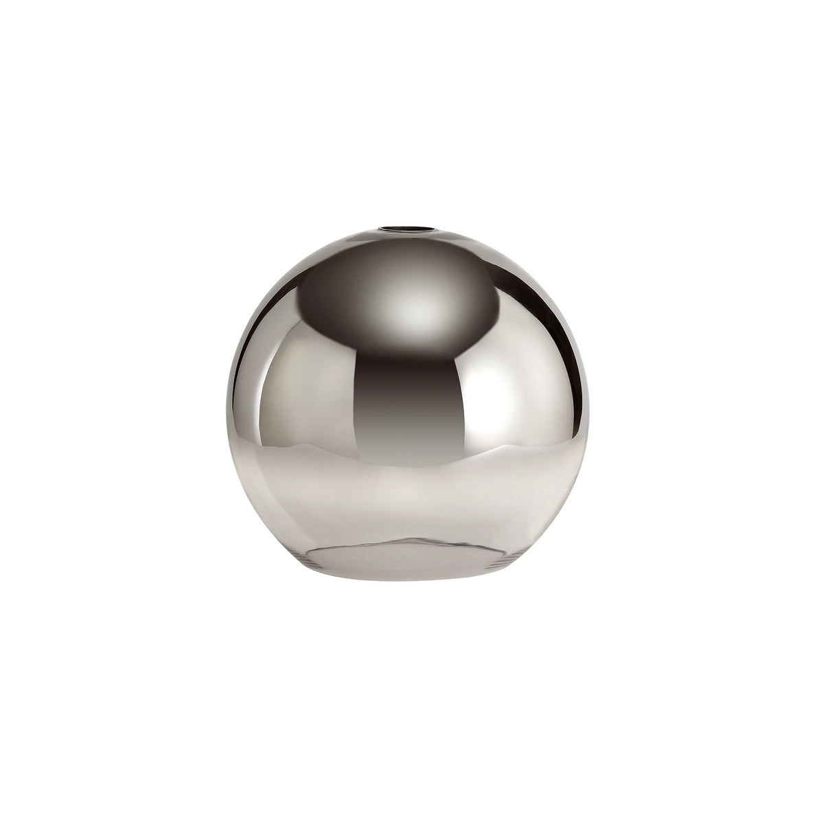 Atherington Black Chrome Pendant with 30cm Smoked Glass Globe