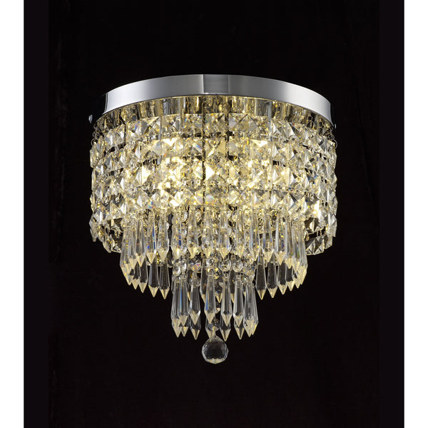 Northam Ceiling 4 x G9 IP44 Ceiling Light In Polished Chrome and Crystal